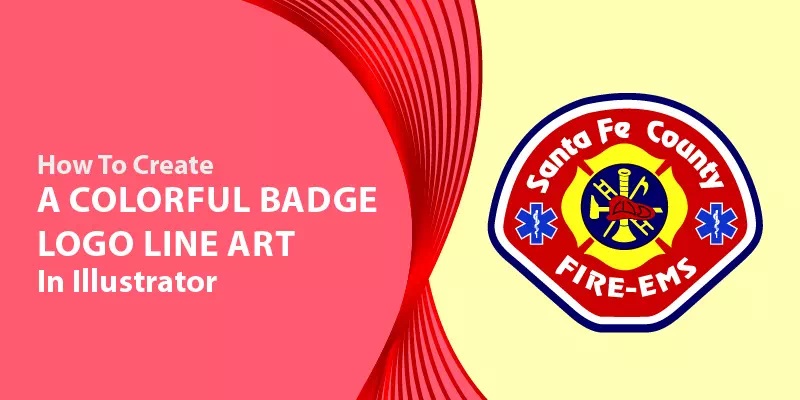 How to Create A Colorful Badge Logo Line Art in Illustrator