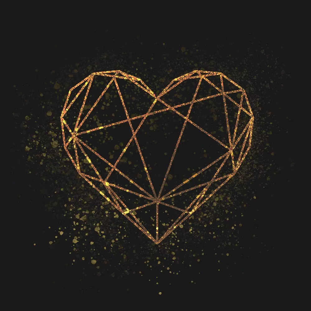 Geometrical Transparent Heart